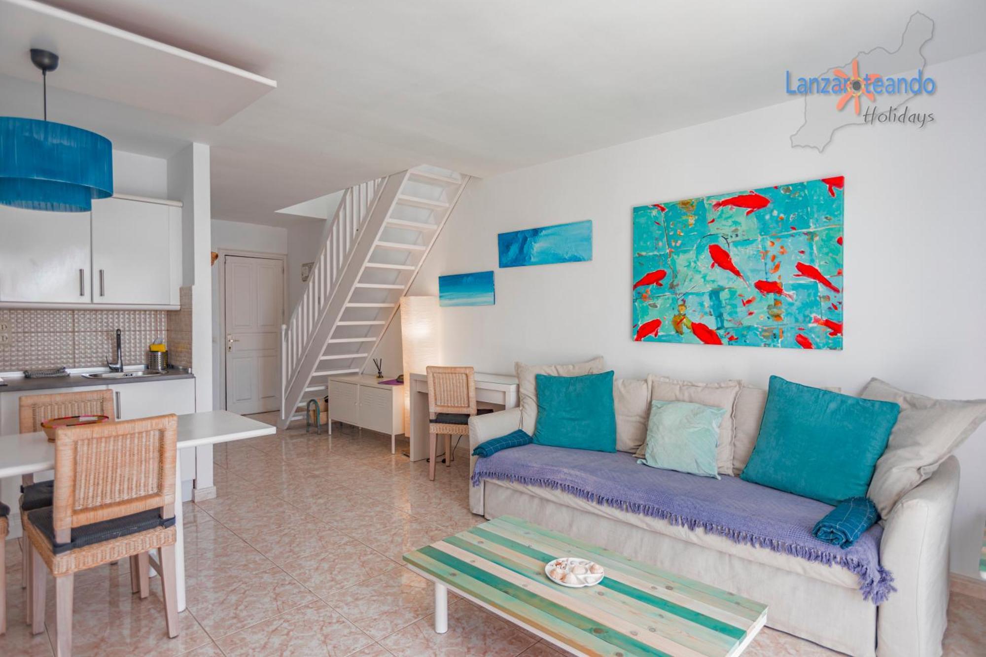 Vivienda Vacacional Sunny - Duplex Apartment 2Beds 2 Baths Costa Teguise Kültér fotó